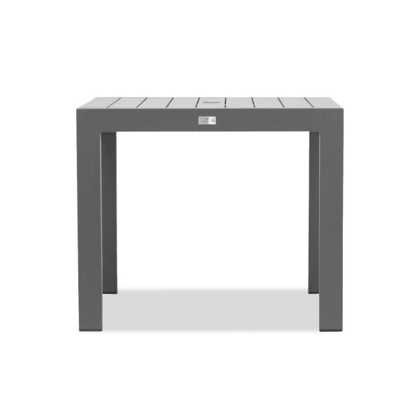 Classic Aluminum 35" Square Dining Table - Slate CSAL-SL-4SQDT