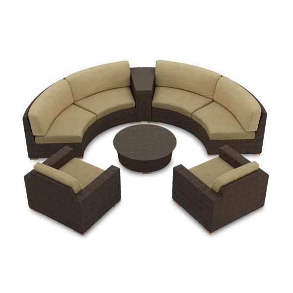 6 Piece Arden Curved Sectional Set