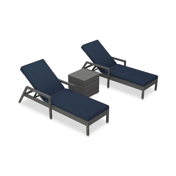 3 Piece District Reclining Lounge Chair Set