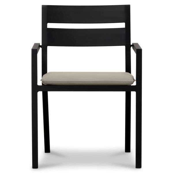 Pacifica Dining Arm Chair - Black HL-PAC-BK-DAC