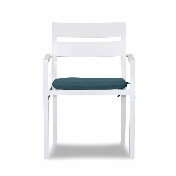 Pacifica Dining Arm Chair - White HL-PAC-WHT-DAC