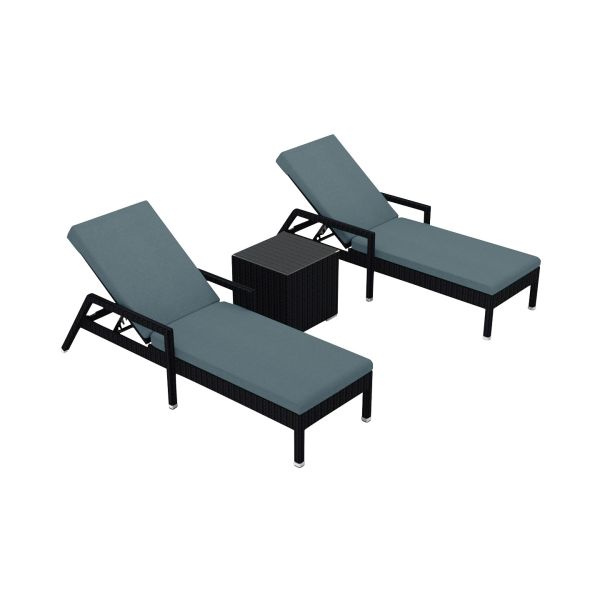 3 Piece Urbana Reclining Lounge Chair Set