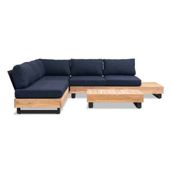Meld 5 to 6 Seat Reclaimed Teak Sectional Set w/ Coffee Table MLD-AL-SET261