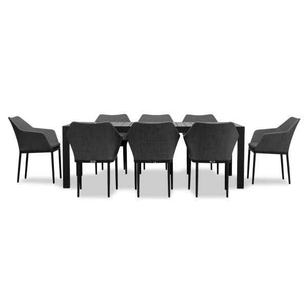 Tailor Classic 8 Seat Rectangular Dining Table - Black TA-BK-SET560