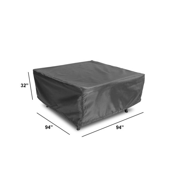 WeatherX Cover For Square Dining Set Up To 94" WX-DIN-94SQ-GP